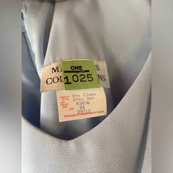 EUC Mother Of The Bride 3-piece skirt suit outfit! Size 22w / XL-1x. Pale blue. - Picture 8 of 9